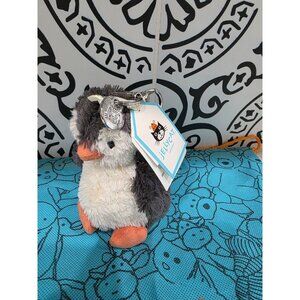 NWT Jellycat Peanut Penguin Bag Charm keychain keyring